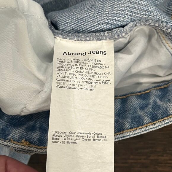 Abrand Venice Jean Shorts Women’s 29 Light Blue Denim‎ High Rise Cut Off - Picture 5 of 8